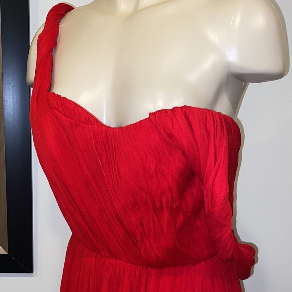 Oscar De La Renta Scarlet Long Dress - Picture 10 of 16